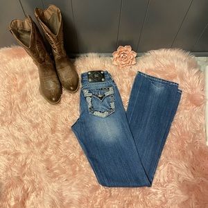 Miss Me Women’s Relaxed Boot Cut Jeans